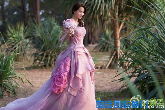 秦昊伊能静唯美浪漫婚纱照