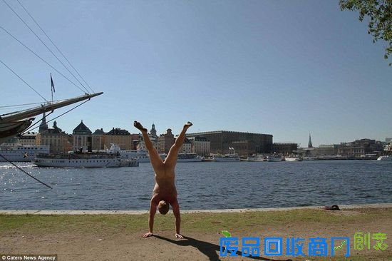 Handstander在斯德哥尔摩。