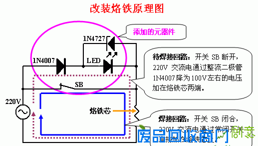 DIY简易节能电烙铁