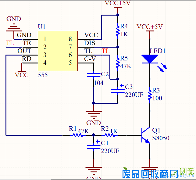 DIY制作：模电的电路美--呼吸灯