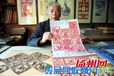 扬州大师“十二生肖剪纸千图“完工 《百猴图》或亮相澳门邮票上