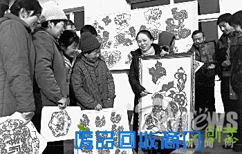 太谷县民间剪纸艺人作品播海外(图)