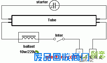 普通的日光灯电路