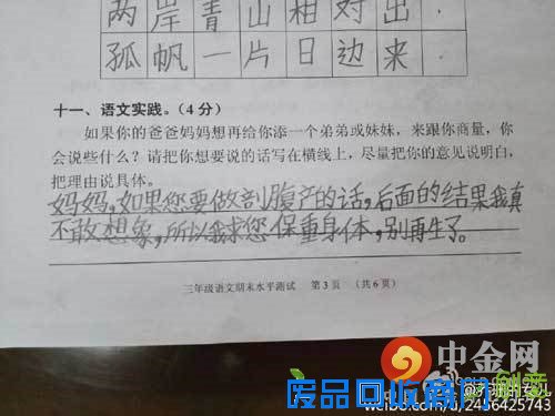 小学生萌诗走红（原文）_盘点小学生惊人语录