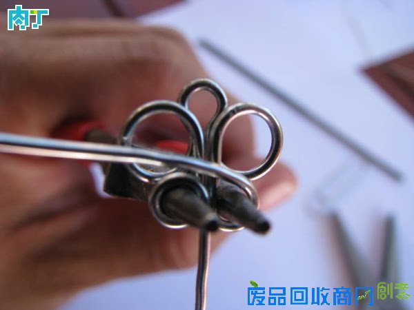 用金属别针手工制作波西米亚风格蝴蝶手链饰品╭★肉丁网