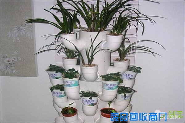 废物利用diy pvc管 创意手工制作 阳台种菜容器图解