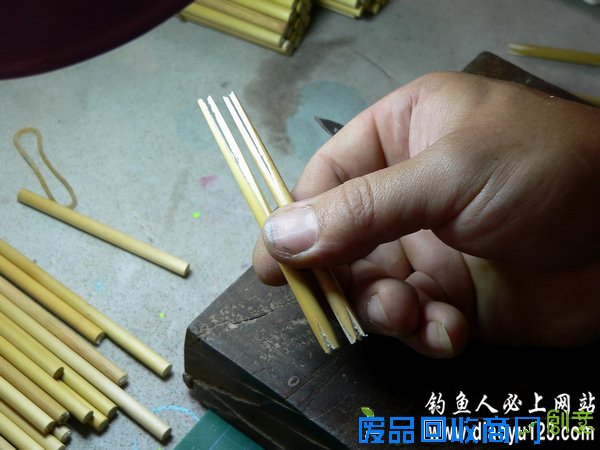 吸尽天云芦苇浮漂手工制作全过程