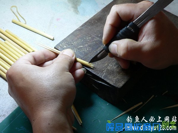 吸尽天云芦苇浮漂手工制作全过程