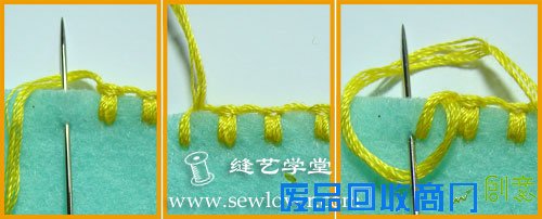 N种花式锁边绣(Blanket Stitch)手工刺绣方法